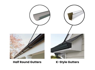There are two main types of gutters to choose from.