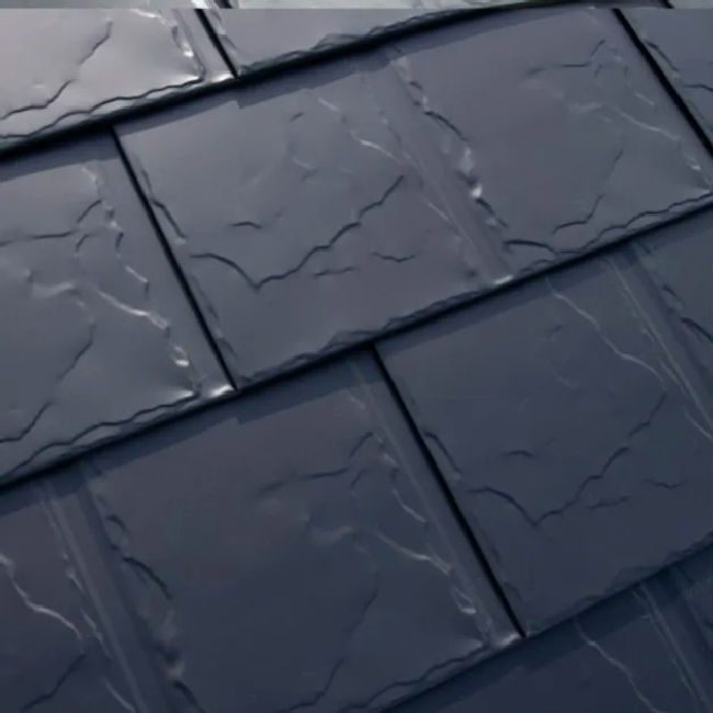 Designed to look like stone slate, without the added weight. 