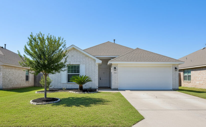 Boerne, TX home after roof replacement showing new asphalt shingle roofing system